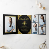 Law School 7 Photos Graduation Party Invitations (Intérieur)
