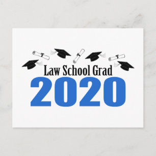 Law School Afstudeerder 2020 Briefkaart Uitnodigen
