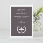Law School Afstuderen aankondiging (Staand voorkant)
