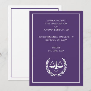 Law School Afstuderen aankondiging