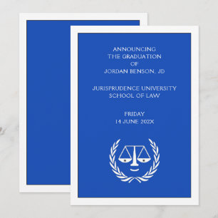 Law School Afstuderen aankondiging
