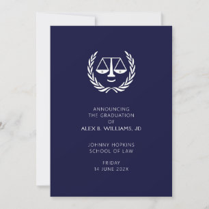 Law School Afstuderen aankondiging