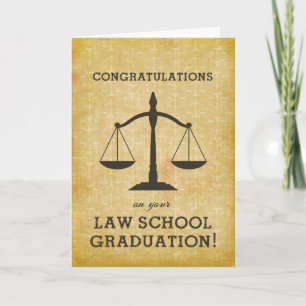 Law School Afstuderen Custom gepersonaliseerde Kaa Kaart