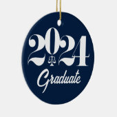 Law School Afstuderen Kerst Keramisch Ornament (Rechts)