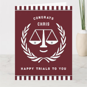 Law School Afstuderen Personalized Kaart