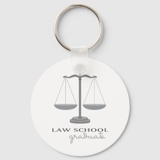 Law School Afstuderen Sleutelhanger (Voorkant)