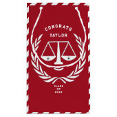 Law School Afstuderen Small Gift Bag Klein Cadeauzakje (Achterkant)