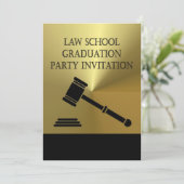 Law School Graduation Party Invitation balance boo (Debout devant)