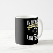 Law School Student Aspiring Future Attorney Lawyer Koffiemok (Voorkant rechts)