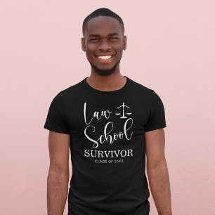 Law School Survivor Funny Afstuderen T-shirt