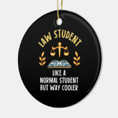 Law Student Way Clooler Keramisch Ornament (Links)
