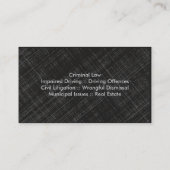 Law Visitekaartje - Red Grey Black Professional (Achterkant)