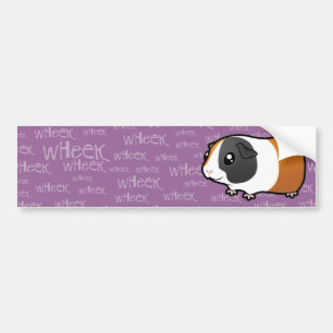 Lawaaiige Cavia (glad haar) Bumpersticker