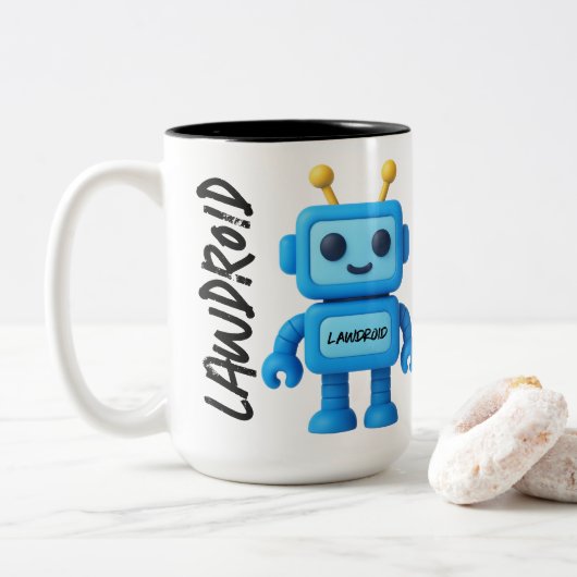 LawDroid Robot Mok (Met donut)