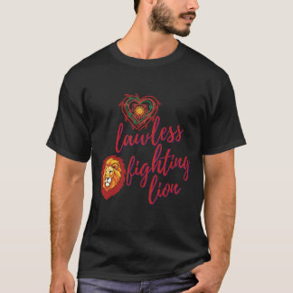Lawless fighting lion t-shirt