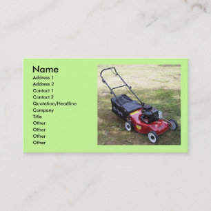 Lawmower-Visitekaartje Visitekaartje