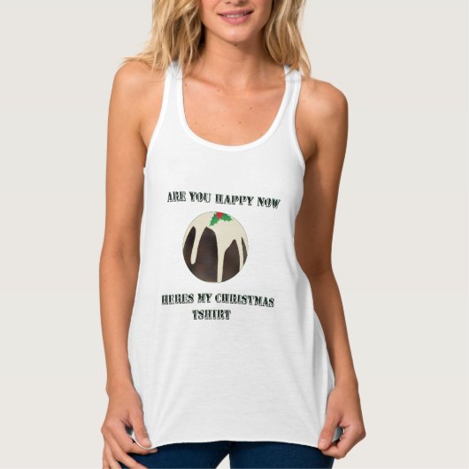 Lawn Bowl Christmas Pudding, dames singlet Tanktop (Voorkant)