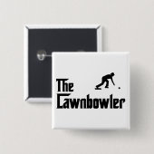 Lawn Bowl Vierkante Button 5,1 Cm (Voorkant /achterkant)