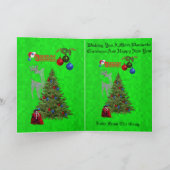 Lawn Bowls als kerstcadeaus, Kaart (Binnen)