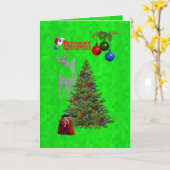 Lawn Bowls als kerstcadeaus, Kaart (Gele Bloem)