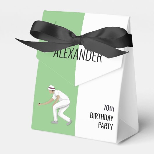 Lawn Bowls Bedankdoosjes (Voorkant Zijde)