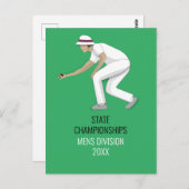 Lawn Bowls Briefkaart (Voorkant / Achterkant)