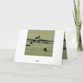 Lawn Bowls Close Call, Birthday Kaart (Achterkant)