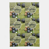 Lawn Bowls Five Afbeelding Collage, Dish Towel Theedoek (Verticaal)