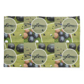 Lawn Bowls Five Afbeelding Collage, Kussensloop (Achterkant)