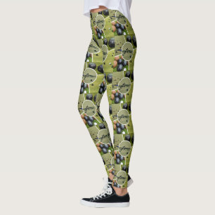 Lawn Bowls Five Afbeelding Collage, Leggings