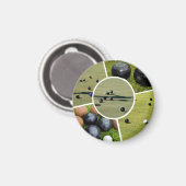 Lawn Bowls Five Afbeelding Photo Collage, Magnet Magneet (Voorkant / Achterkant)