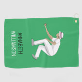 Lawn Bowls Golfhanddoek (Horizontaal)