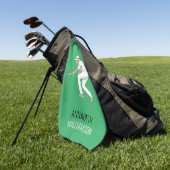 Lawn Bowls Golfhanddoek (Groen)