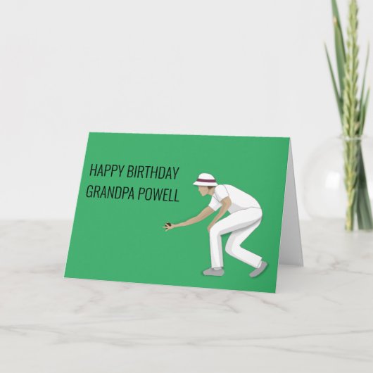 Lawn Bowls Kaart (Voorkant)