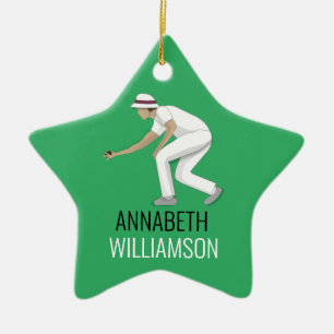 Lawn Bowls Keramisch Ornament