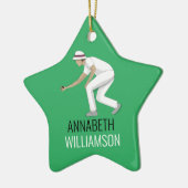 Lawn Bowls Keramisch Ornament (Links)