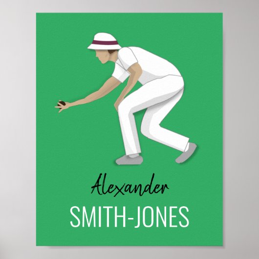 Lawn Bowls Poster (Voorkant)