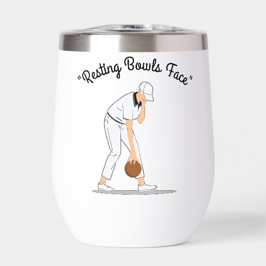 Lawn Bowls: Rustende Bowls Gezicht, Grappig (Voorkant)