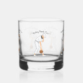 Lawn Bowls: Rustende Bowls Gezicht, Grappig Whisky Glas (Links)