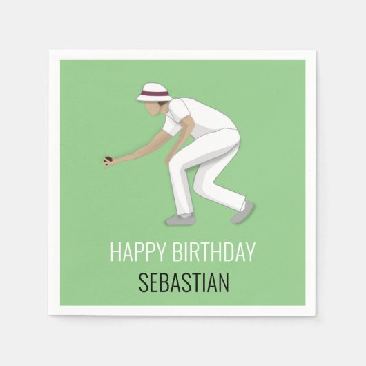 Lawn Bowls Servet (Voorkant)