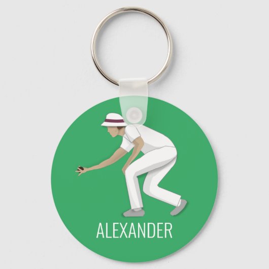 Lawn Bowls Sleutelhanger (Voorkant)