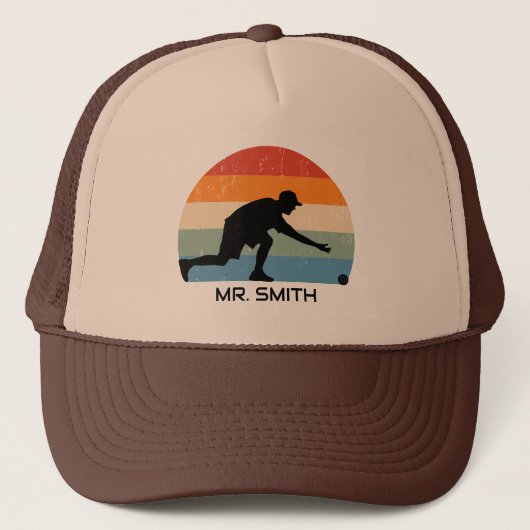 Lawn Bowls  Sunset Trucker Pet (Voorkant)