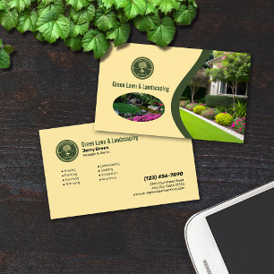 Lawn Care and Landscaping Company Visitekaartje