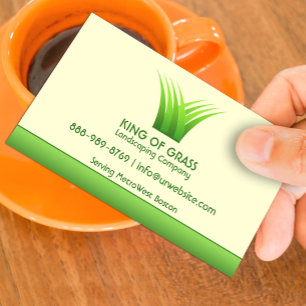 Lawn Care Grass Logo Visitekaartje