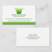 Lawn Care Grass Logo Visitekaartje (Voorkant / Achterkant)