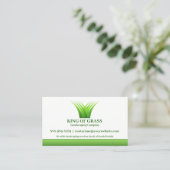Lawn Care Grass Logo Visitekaartje (Staand voorkant)