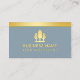 Lawn Care Landscaping Dusty Blue Visitekaartje