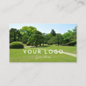 Lawn Care & Landscaping Foto QR Code Visitekaartje (Voorkant)