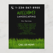 Lawn Care Landscaping maaien snijden diensten Flyer (Voorkant)