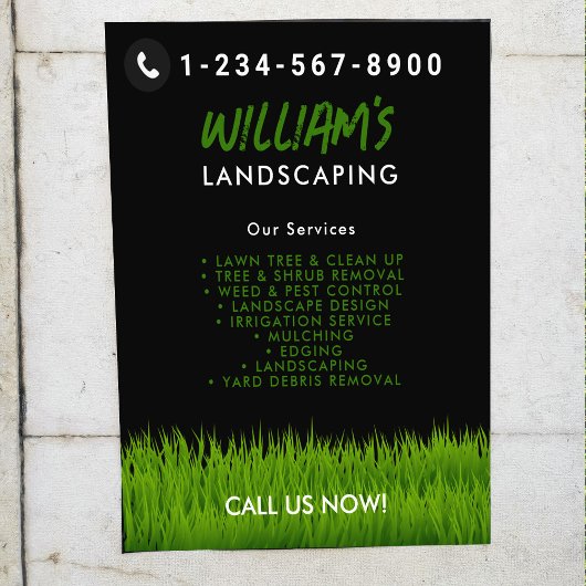 Lawn Care Landscaping maaien snijden diensten Flyer
